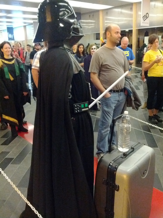Darth Vader waits